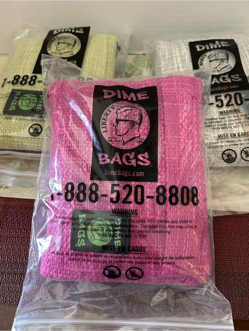 Dime Bags Brand 10” Padded Pouch Magenta